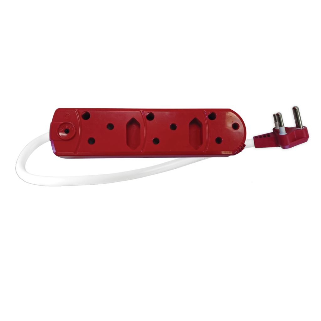 Domestic 3x16A Red Dedicated Multiplug - Crabtree Electrical