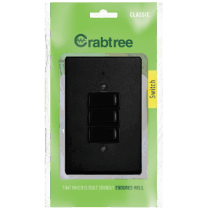 Classic 3 Lever 1 Way Switch With Coverplate