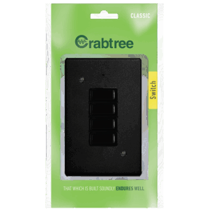 Classic 4 Lever 1 Way Switch With Coverplate