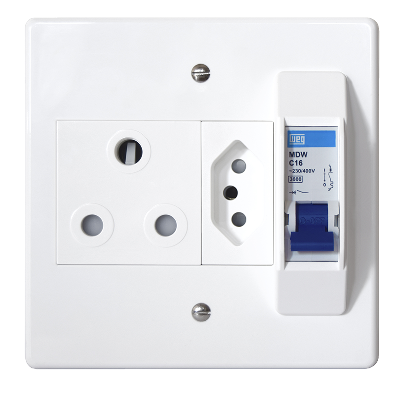 Topaz Double Switched Socket Complete with Coverplate - Crabtree